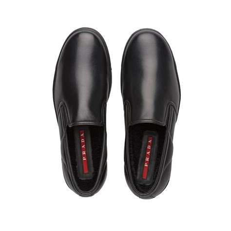 prada men low top sneaker leather|prada slip on sneakers sale.